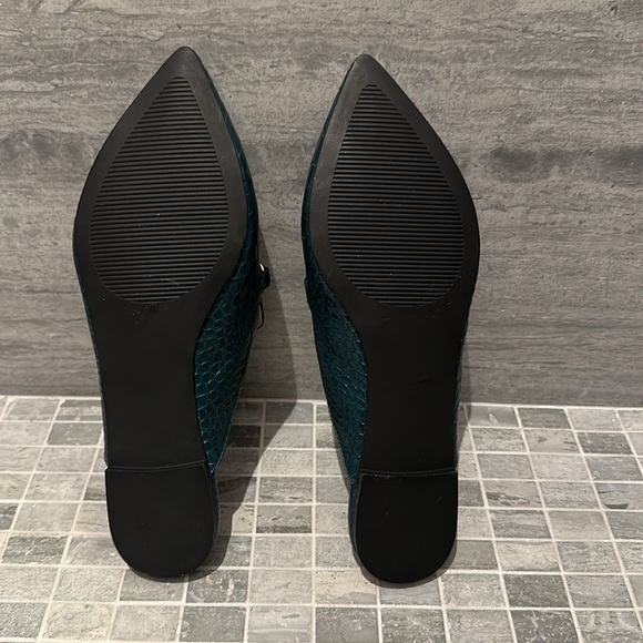 Steve Madden foreseen turquoise crocodile mules - Picture 5 of 8